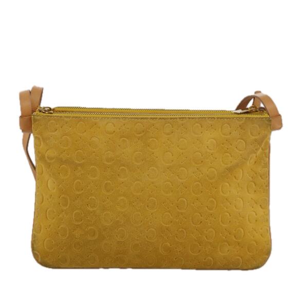 CELINE C Macadam Canvas Shoulder Bag Yellow - Picture 2 of 13